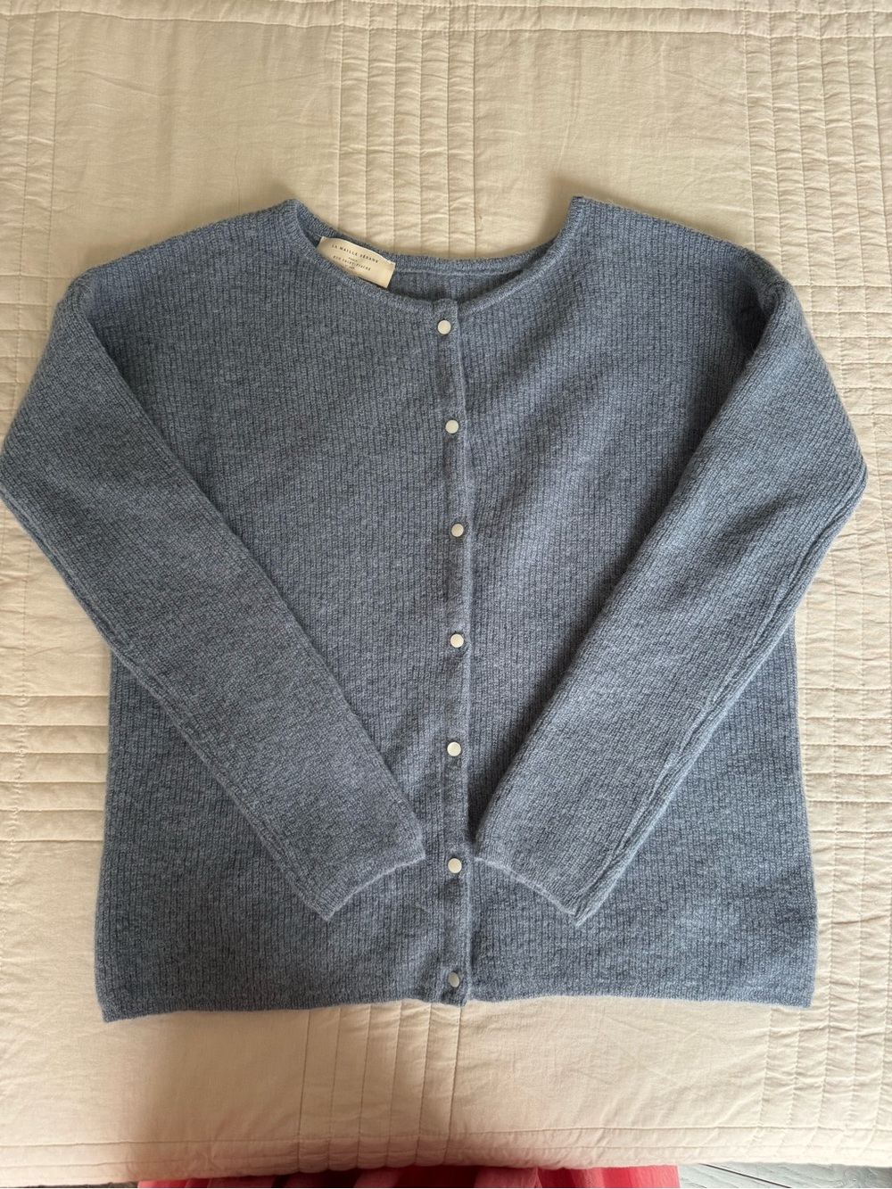Sezane Gaspars Cardigan Vintage Blue